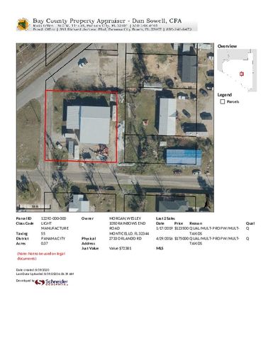Panama City Warehouse For Sale: 2733 Orlando Rd, Panama City, FL 32405